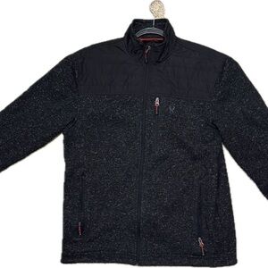 Spyder Men's Black and Gray Lightweight Jacket